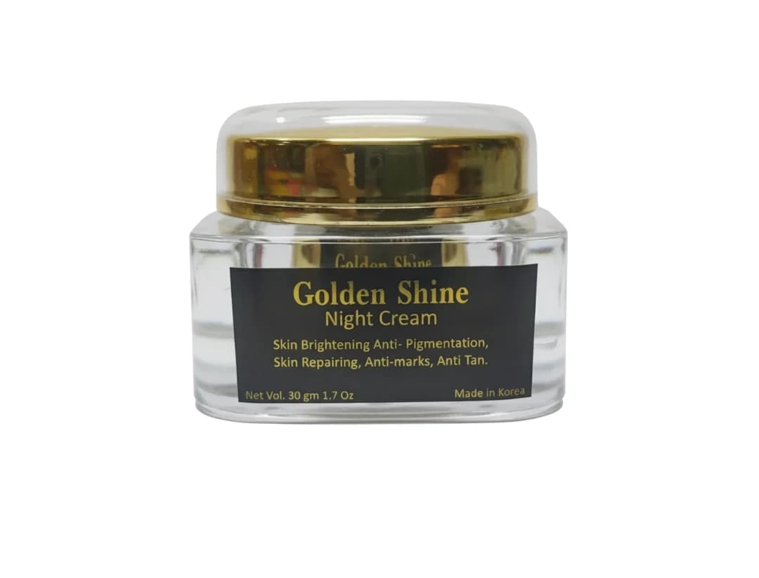 Korean Golden Shine Night Cream | Brightening, Nourishing & Glow Boost Care