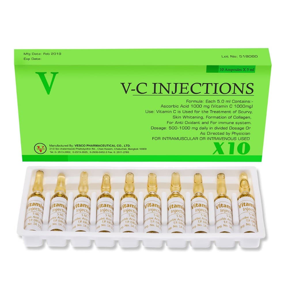 Vitamin C Injection By Vesco Pharma VC Vitamin C 1000mg