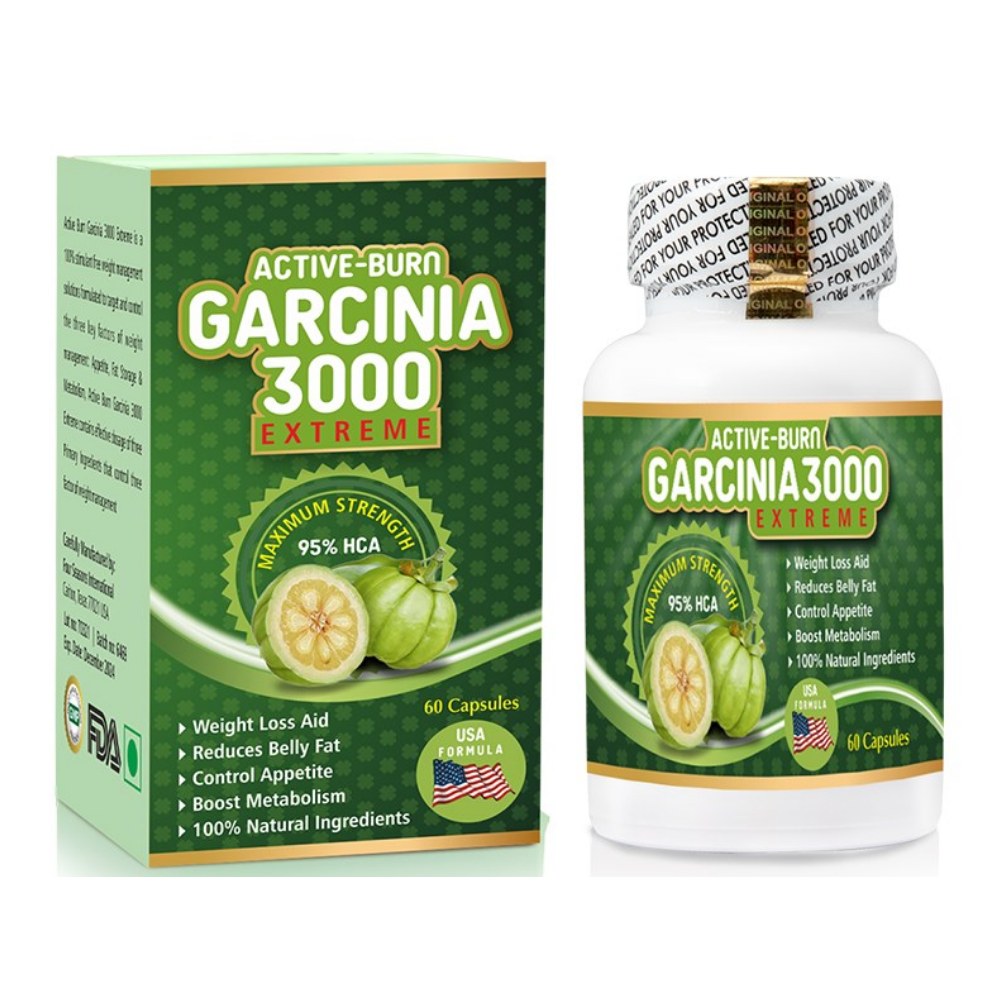 Active Burn Garcinia 3000 Extreme Weight Loss Capsules