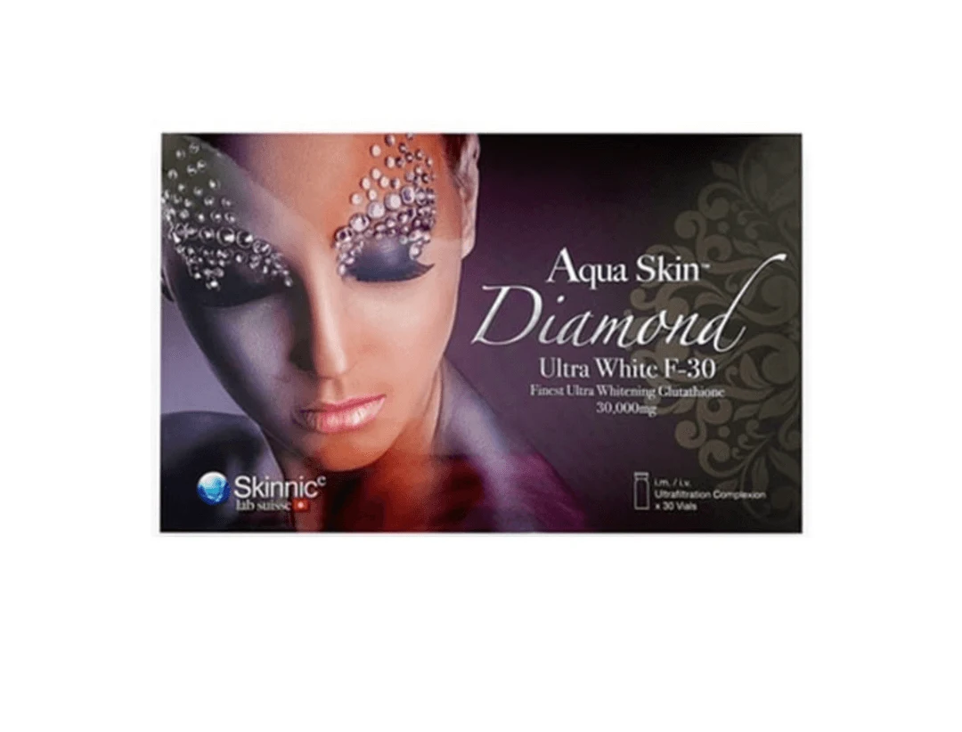 Aqua Skin Diamond Ultra White F 30 Sessions Glutathione Skin Whitening Injection