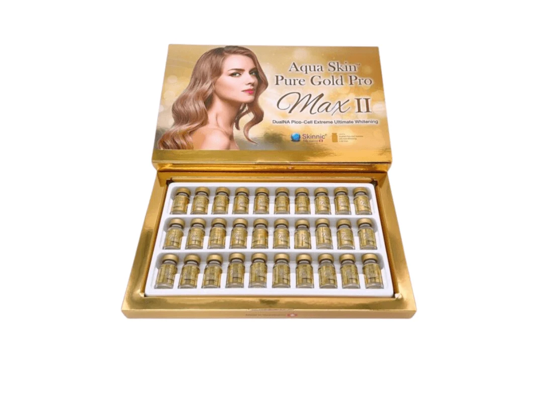 Aqua Skin Pure Gold Pro Max II Glutathione Skin Whitening Injection