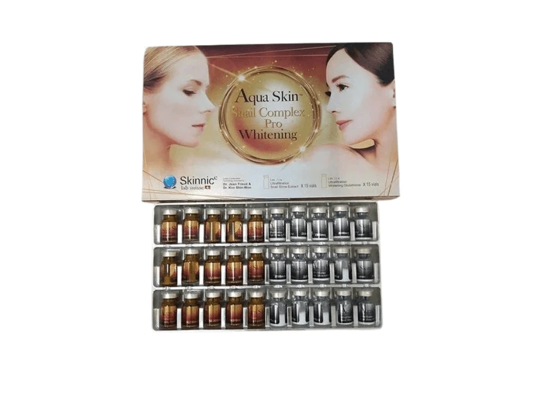Aqua Skin Snail Complex Pro Whitening Skin Whitening Glutathione Injection