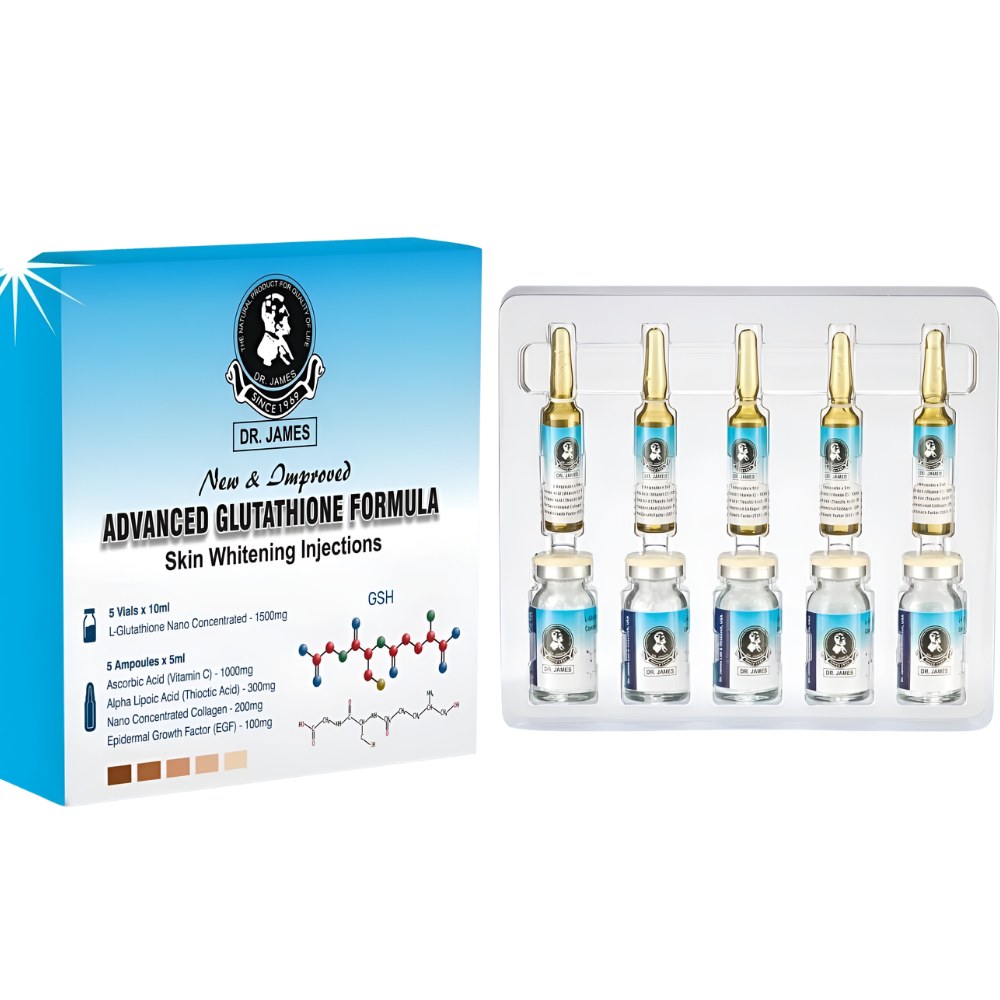 Dr James Glutathione 1500mg Skin Whitening Injections