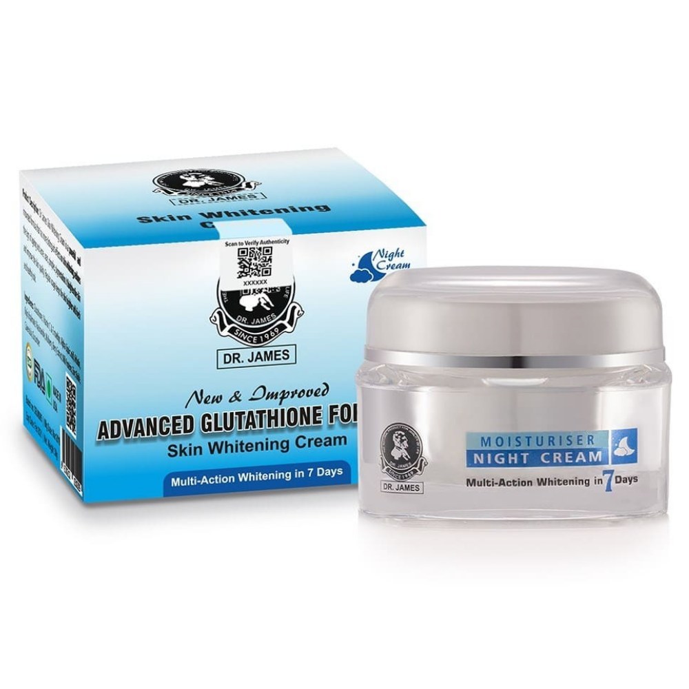 Dr James Glutathione Cream Advanced Skin Whitening Formula