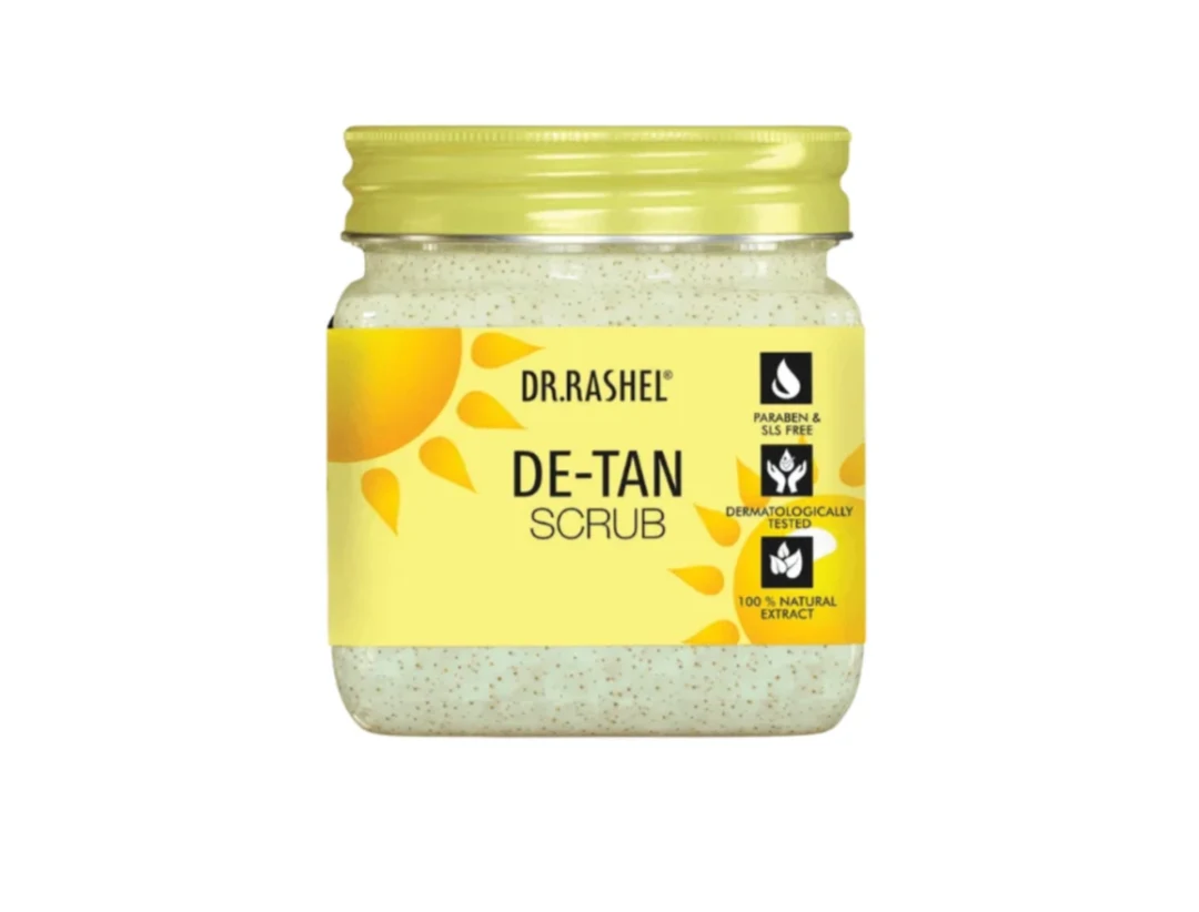 Dr. Rashel De-Tan Face & Body Scrub – Brightening, Exfoliating & Tan Removal Care