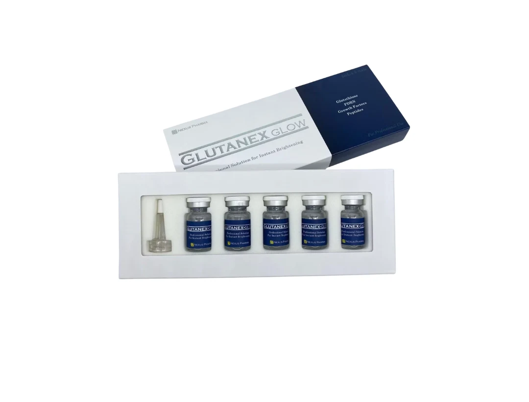 Glutanex Glow Skin Booster by Nexus Pharma | 5 Vials Mesotherapy Whitening Care