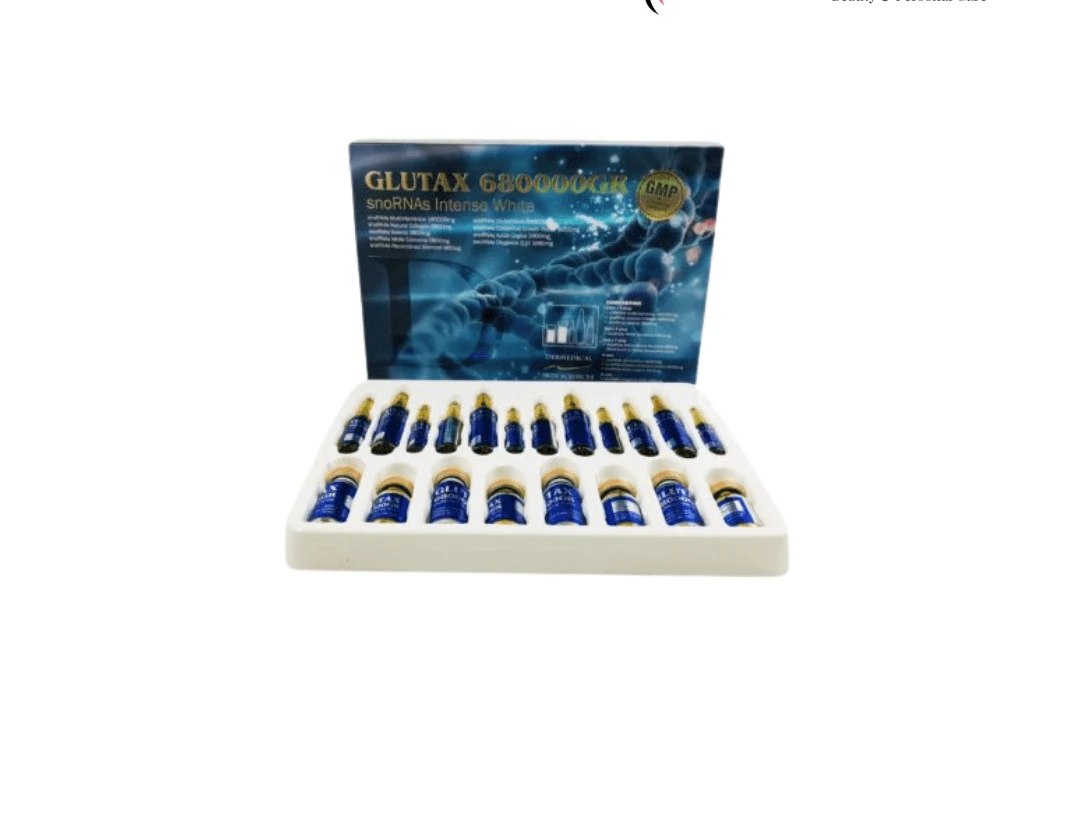 Glutax 680000GR Snornas Intense White Glutathione Skin Whitening Injection - 4 Session - Italy