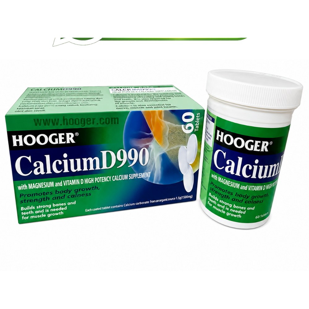 Hooger Calcium D990 Height Increase Capsules