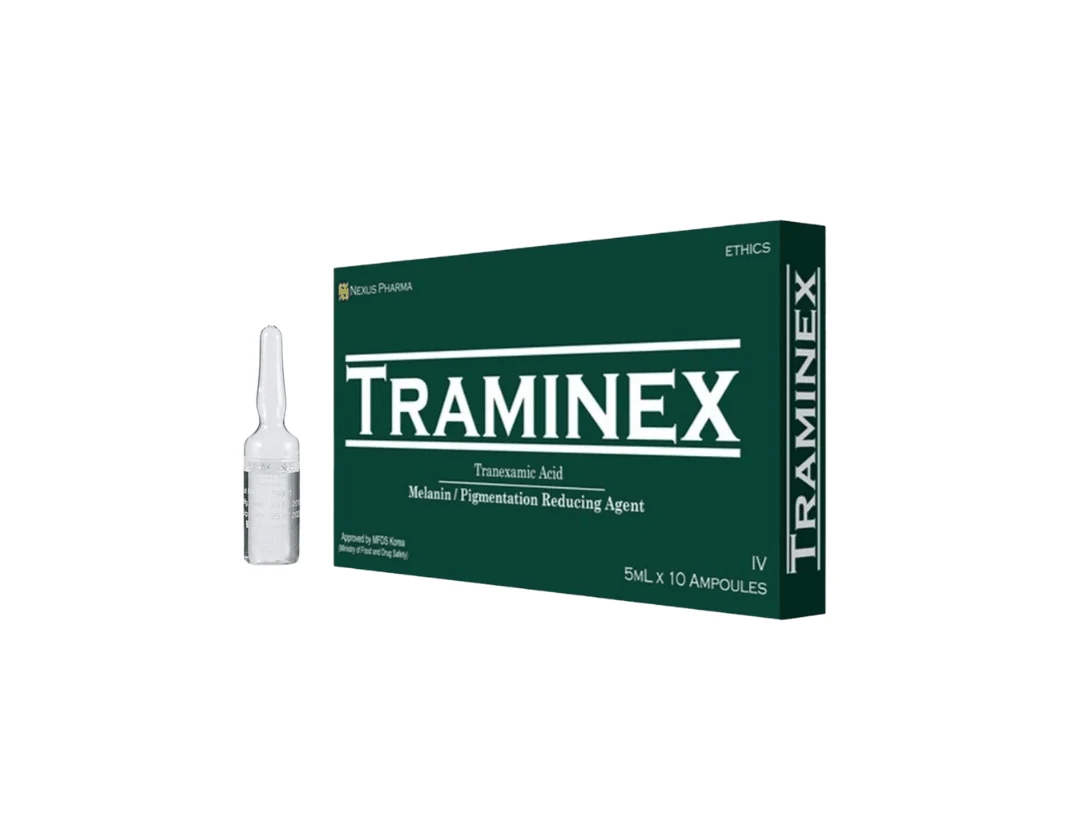 Nexus Pharma Traminex Tranexamic Acid Melanin Skin Whitening Injection – 10 Ampoules (South Korea)