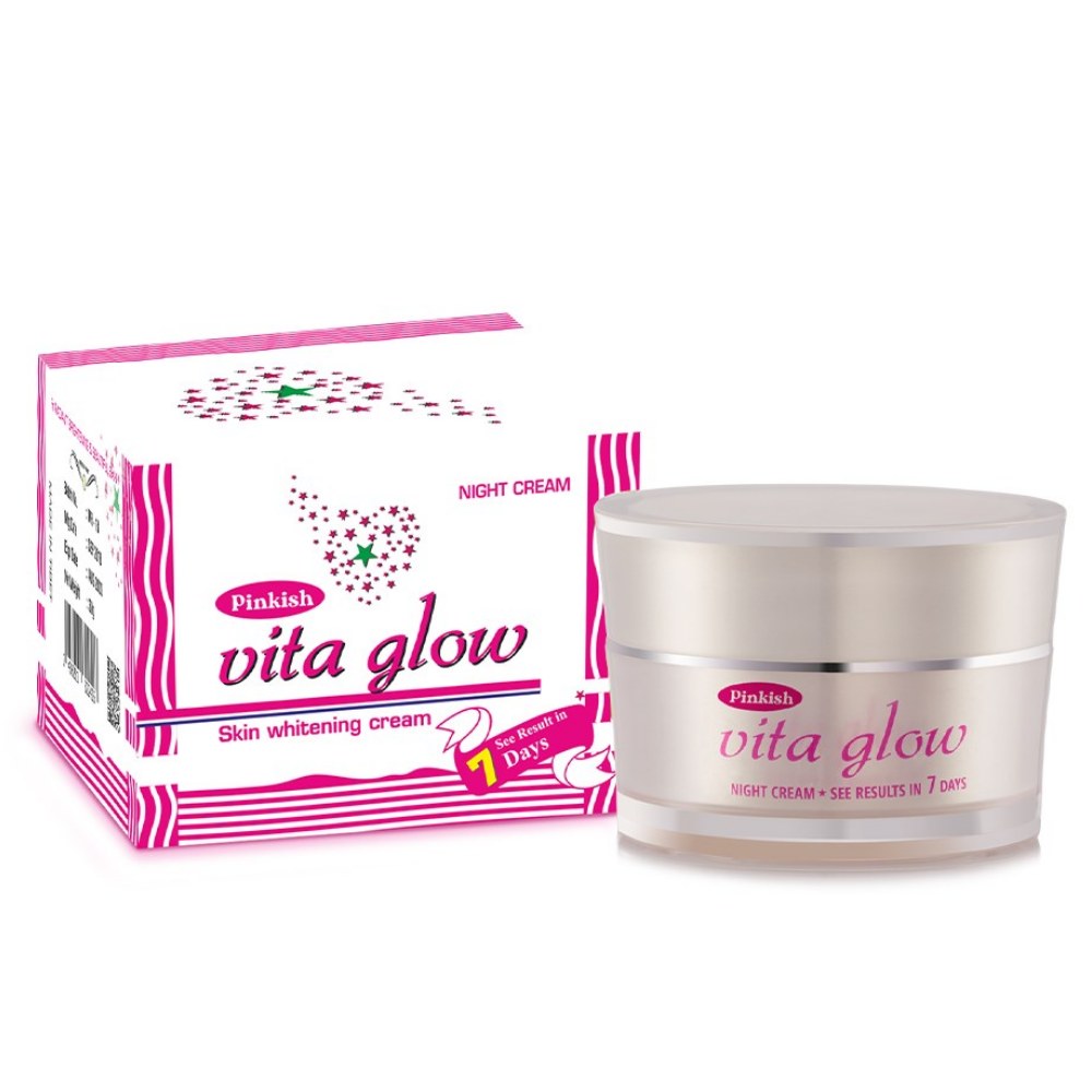 Pinkish Vita Glow Skin Whitening Night Cream
