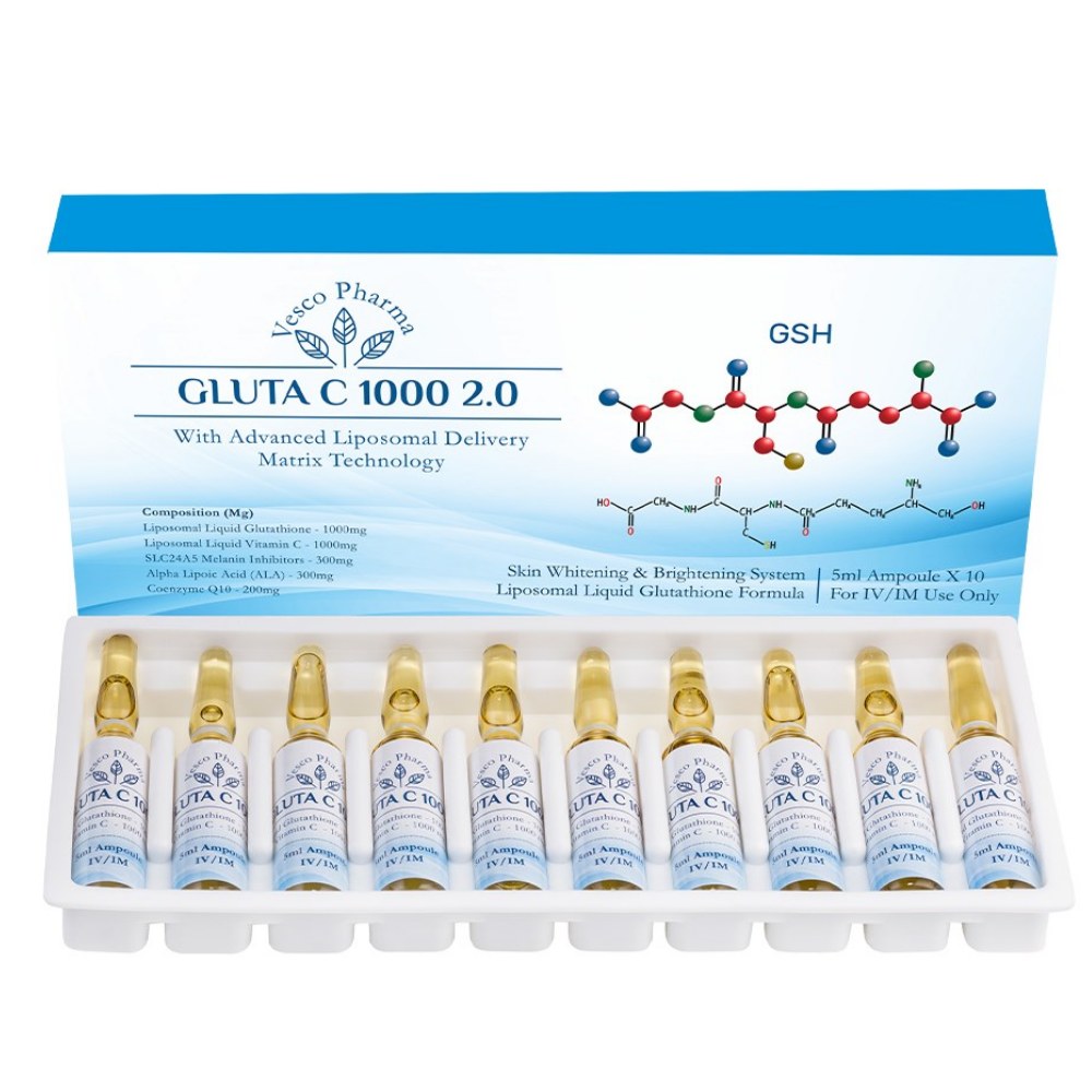 Vesco Pharma Gluta C 1000 Glutathione Skin Whitening Injection